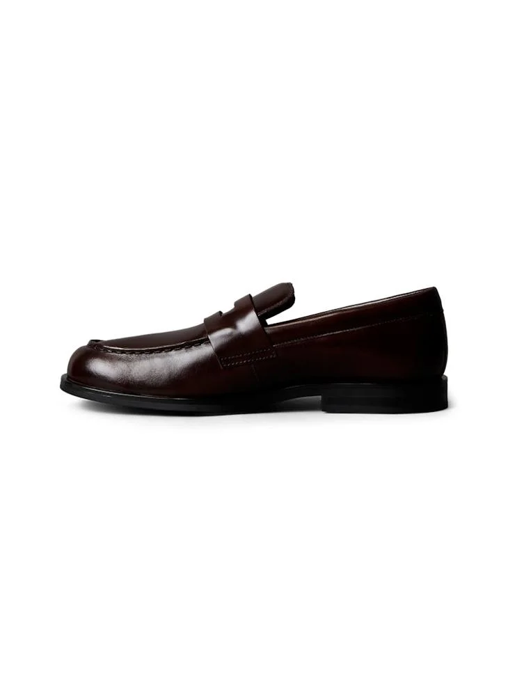CALVIN KLEIN Leather Airfit® Cushioned Penny Loafers